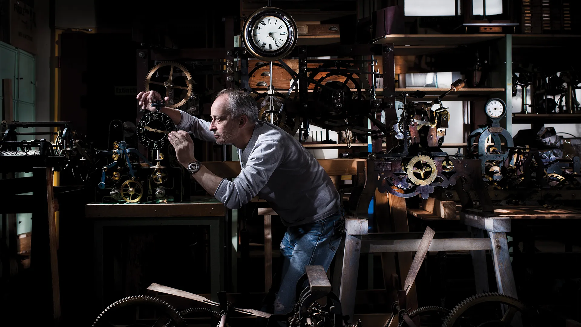 Master watchmaker at work